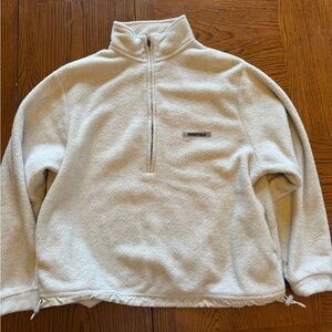 Fear of God Fleece 3/4 Zip Cream color